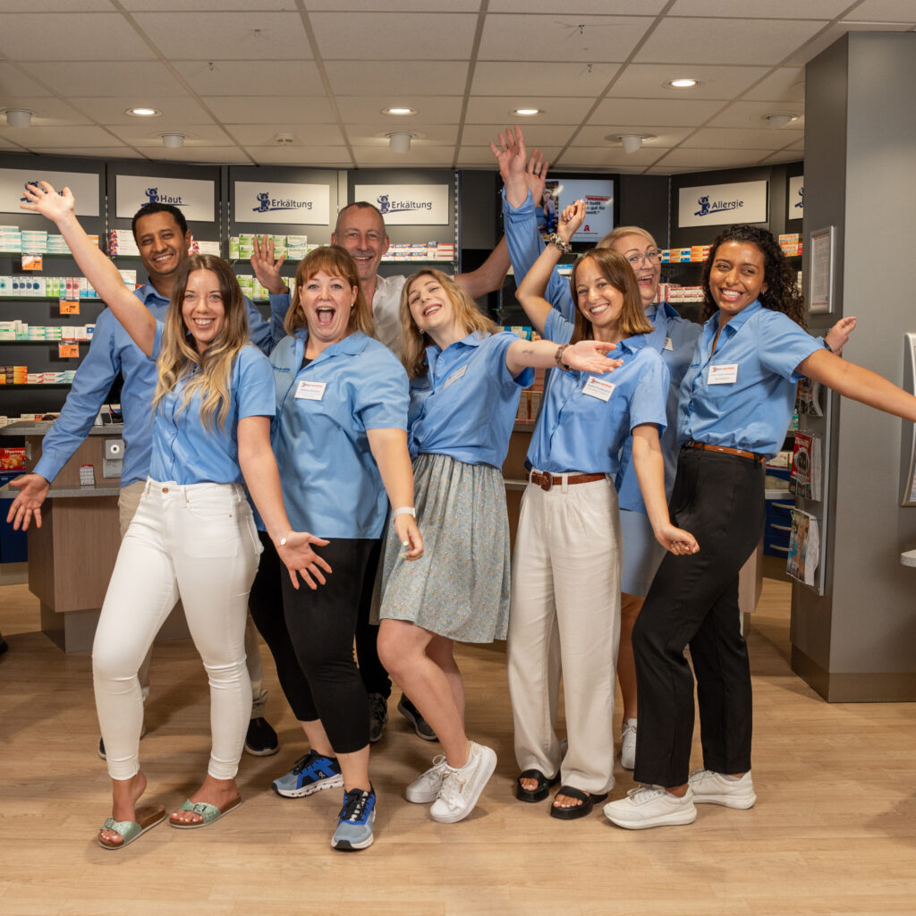 Team der Bären-Apotheke Tübingen in der Apothekenfiliale